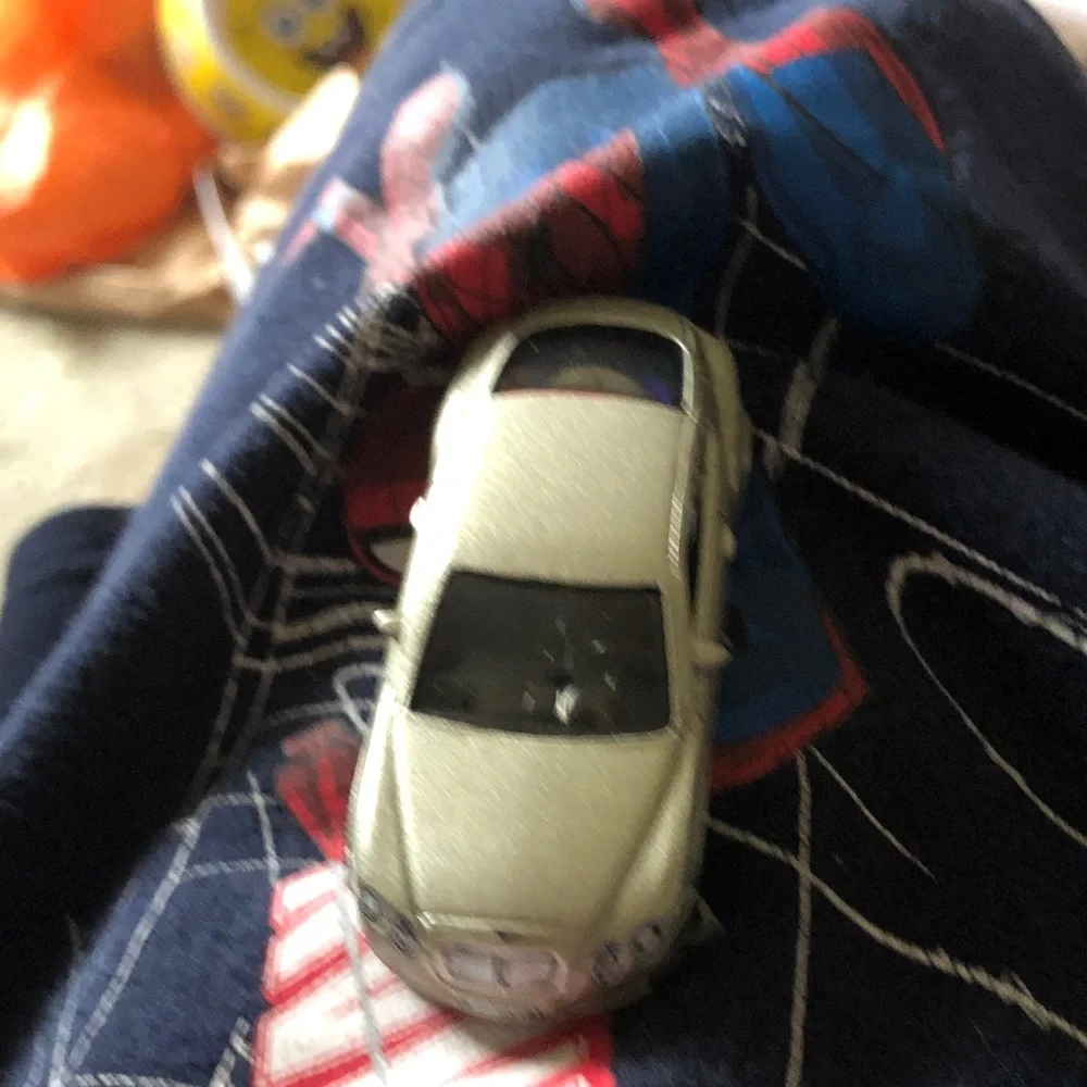 Silver Die-Cast Toy Car - Mini Collectible